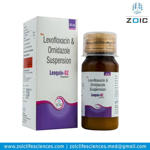 Levofloxacin 125 mg +Ornidazole 125 mg Suspension