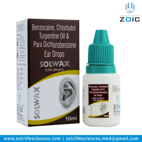 Benzocaine, Chlorbutol Turpentine oil & Para Dichlorobenzene Ear Drop